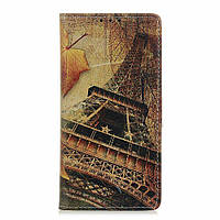 Чехол Deexe Life Style Wallet для Huawei Honor 9X Lite - Eiffel Tower