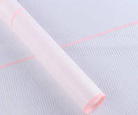 Пленка (калька) матовая в листах "Белая и розовая полоска" (58 см х 58 см) 5 листов