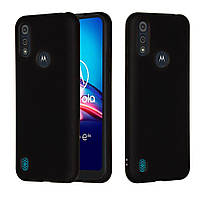 Защитный чехол Deexe Silicone Case для Motorola Moto E6S / Moto E6i - Black