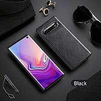 Защитный чехол X-LEVEL Leather Back Cover для Samsung Galaxy S10 (G973) - Black