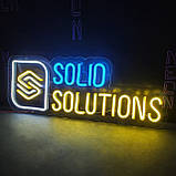 Неонова вивіска "Solid Solutions", фото 2