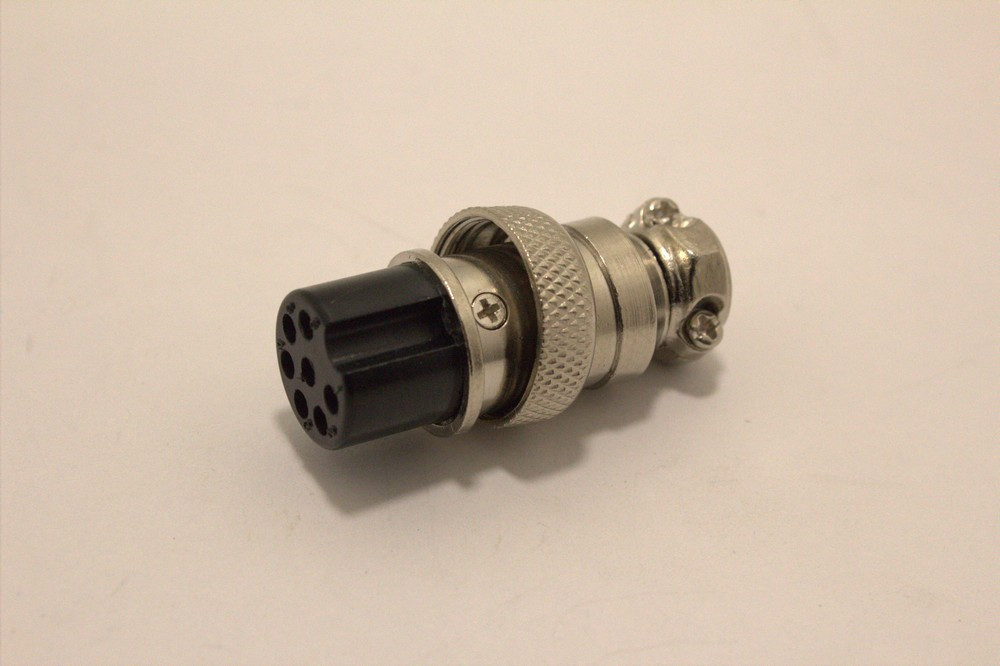 Роз'єм циліндричний GX16-7 гніздовий, монтаж на кабель