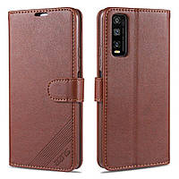 Чехол AZNS Wallet Case для VIVO Y20 (V2027) / Y12s - Brown