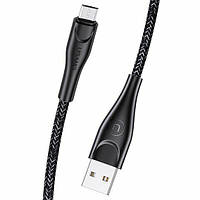 Дата-кабель USAMS US-SJ393 U41 Braided Data MicroUSB (1m) - Black