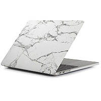 Защитная накладка Deexe Design Style для Apple MacBook Pro 13 - Marble Grain / Dark Grey