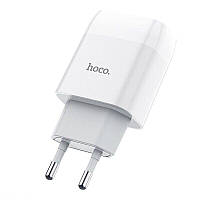 Сетевое зарядное устройство Hoco C73A (2USB, 2.4A) - White