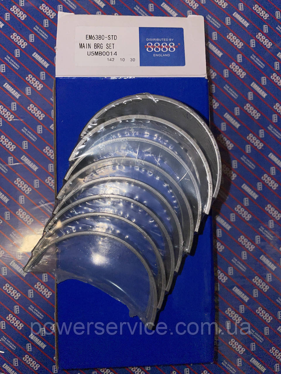 Комплект корінних вкладок (стд) U5MB0035,EM6380STD Perkins, Перкенс