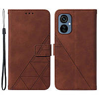 Защитный чехол Deexe Vintage Wallet для Tecno Camon 19 Neo (CH6i) - Brown