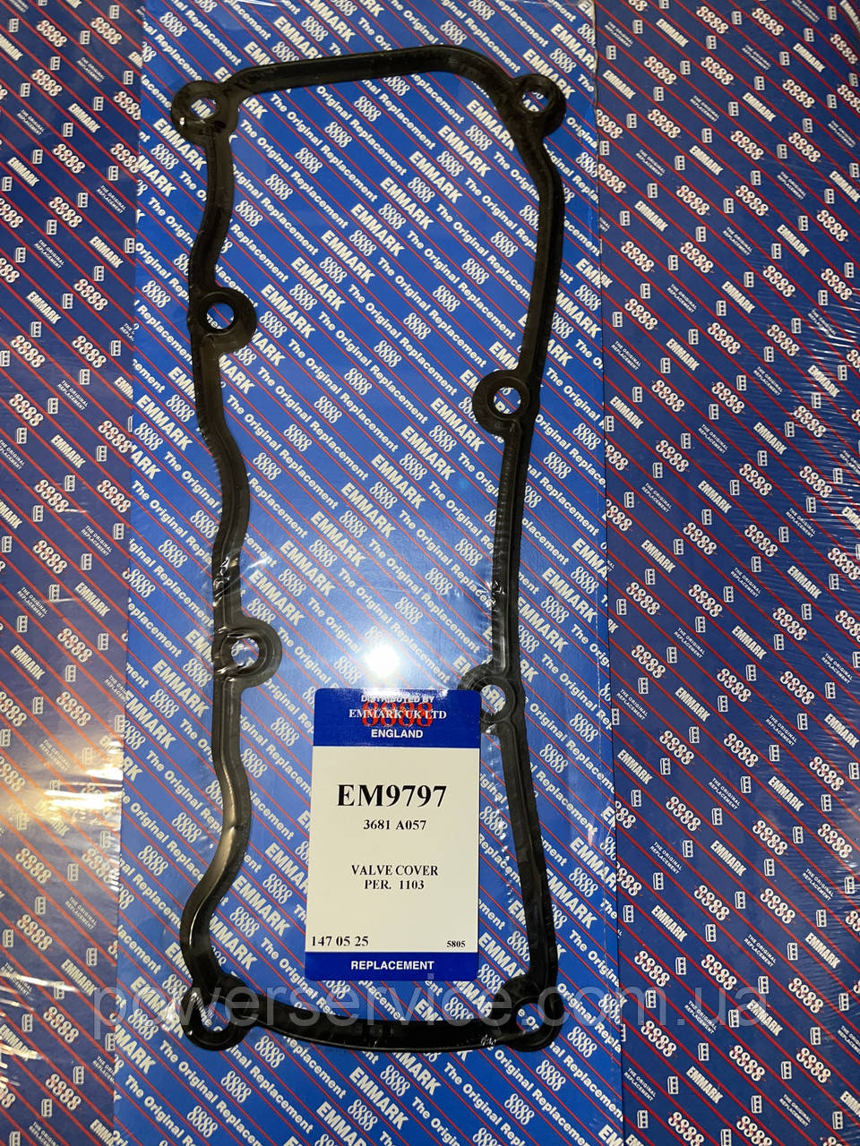 Прокладка клапанної кришки 3681A057,EM9797 Perkins,Перкінс