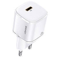 Сетевое зарядное устройство USAMS US-CC124 T36 Mini PD Fast Charger (20W) - White