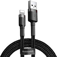 Кабель Baseus Cafule USB to Lightning (2.4A, 0.5m) CALKLF-AG1 - Black / Grey