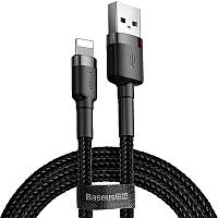 Кабель Baseus Cafule USB to Lightning (2.4A, 1m) CALKLF-BG1 - Black / Grey