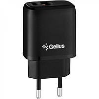 Мережевий зарядний пристрій Gelius Pro X-Duo QC3.0 + PD 20W (GP-HC014) - Black