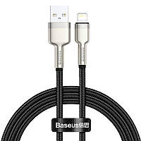 Кабель Baseus Cafule Metal USB to Lightning (2.4A, 1m) CALJK-A01 - Black