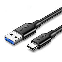 Кабель UGREEN US184 USB 3.0 to Type-C (3A, 1.5m) - Black