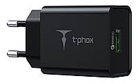 Сетевое зарядное устройство T-PHOX Tempo 18W QC3.1 - Black