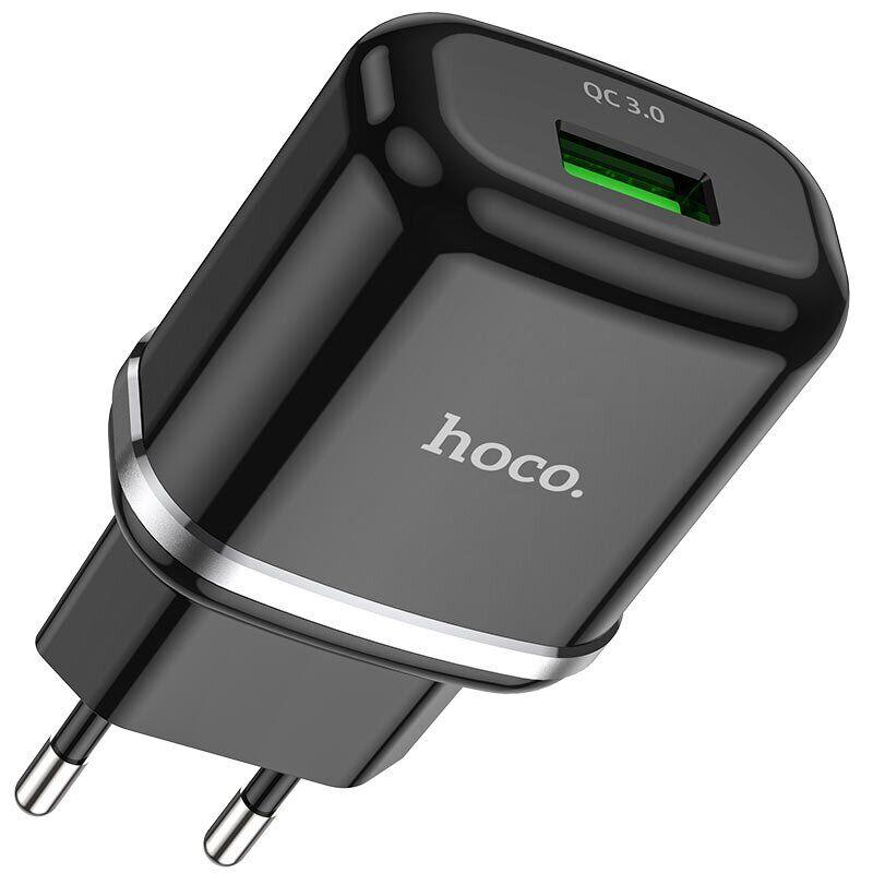 Сетевое зарядное устройство Hoco N3 Special QC3.0 - Black - фото 1 - id-p1727912804