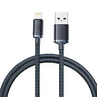 Кабель Baseus Crystal Shine Series USB to Lightning (2.4A, 1.2m) CAJY000001 - Black