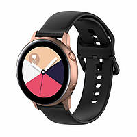 Ремешок UniCase Silicone Strap для Samsung Watch Active / Active 2 40mm / Active 2 44mm - Black