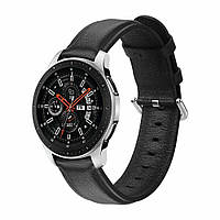 Ремешок Deexe Leather Strap для Huawei Watch GT 2e - Black