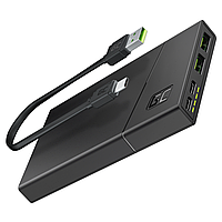 Зовнішній акумулятор Power Bank Green Cell GC PowerPlay10S 10000mAh зі швидкою зарядкою 2x USB Ultra Charge