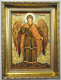 Ікона з бурштину "Ангел Хранитель" і-121 розмір 20*30 см