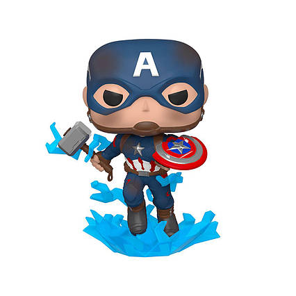 Фігурка Funko Pop Avengers endgame Капітан Америка з м'єльніром (45137)