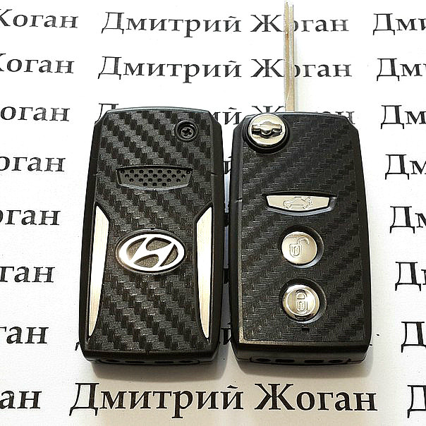 Корпус выкидного автоключа для Hyundai (Хундай) 3 - кнопки - фото 1 - id-p34352494