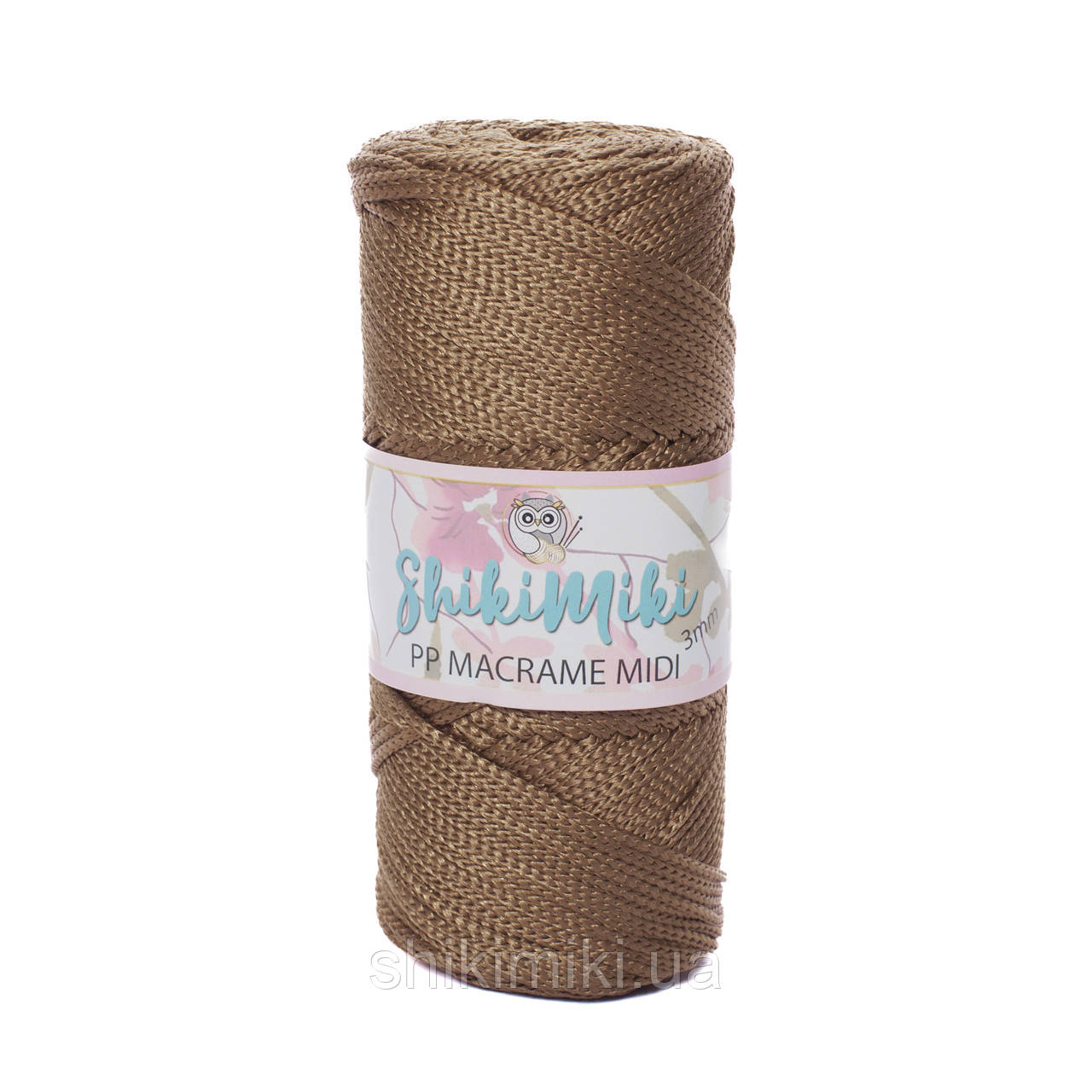 Трикотажний шнур PP Macrame Midi 3 mm, колір Бронза