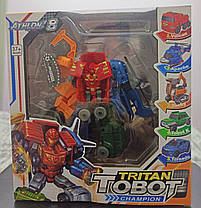 Трансформер Тобот Тритан 5 в 1, Tobot Tritan Champion, п'ять машин