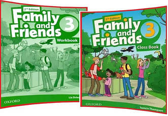 Family & Friends 3. Class+Workbook. Комплект книг з англійської мови. Підручник+Зошит. Oxford