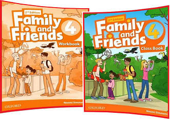 Family & Friends 4. Class+Workbook. Комплект книг з англійської мови. Підручник+Зошит. Oxford