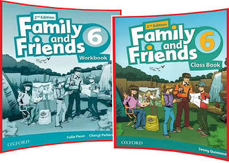 Family & Friends 6. Class+Workbook. Комплект книг з англійської мови. Підручник+Зошит. Oxford