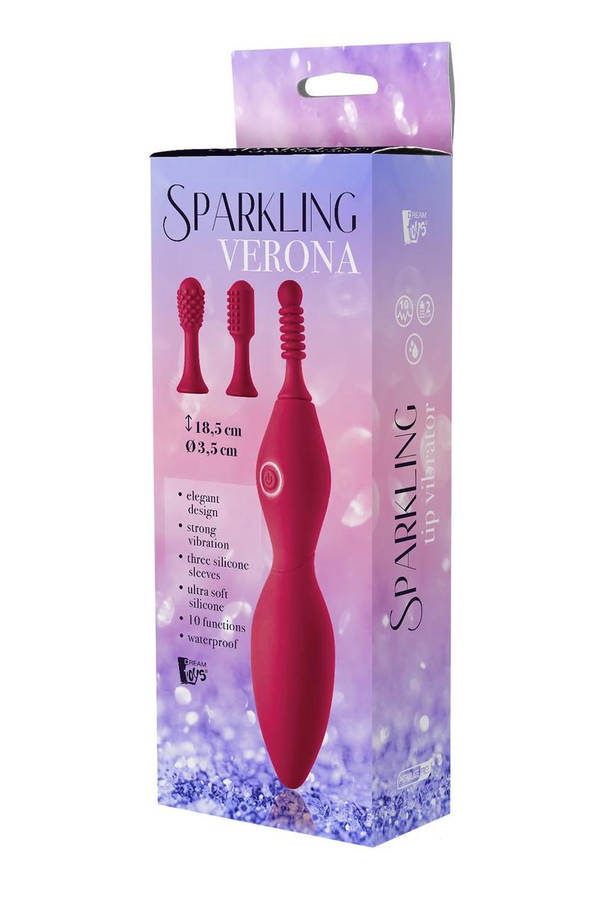 Точковий вібратор для клітора з додатковими насадками Sparkling Verona Dream Toys