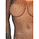 Сексуальний комбінезон із вирізом в інтимній зоні Leg Avenue Fishnet sleeved bodystocking OS, фото 6