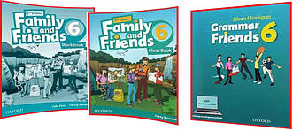 Family & Friends 6. Class+Workbook+Grammar. Повний комплект книг англійської мови. Підручник+Зошит+Граматика
