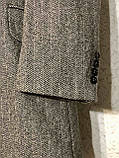 Стильне чоловіче вовняне пальто в ялинку Stons 46/48 розмір, фото 8