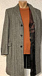 Стильне чоловіче вовняне пальто в ялинку Stons 46/48 розмір, фото 7
