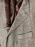Стильне чоловіче вовняне пальто в ялинку Stons 46/48 розмір, фото 9