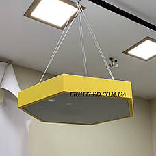 Жовта 50см світлодіодна люстра з пультом (52-75 YELLOW), фото 4