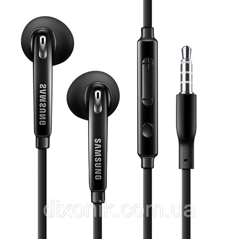 Навушники Samsung EG920 black з мікрофоном гарнітура для музики та дзвінків роз'єм 3,5 мм