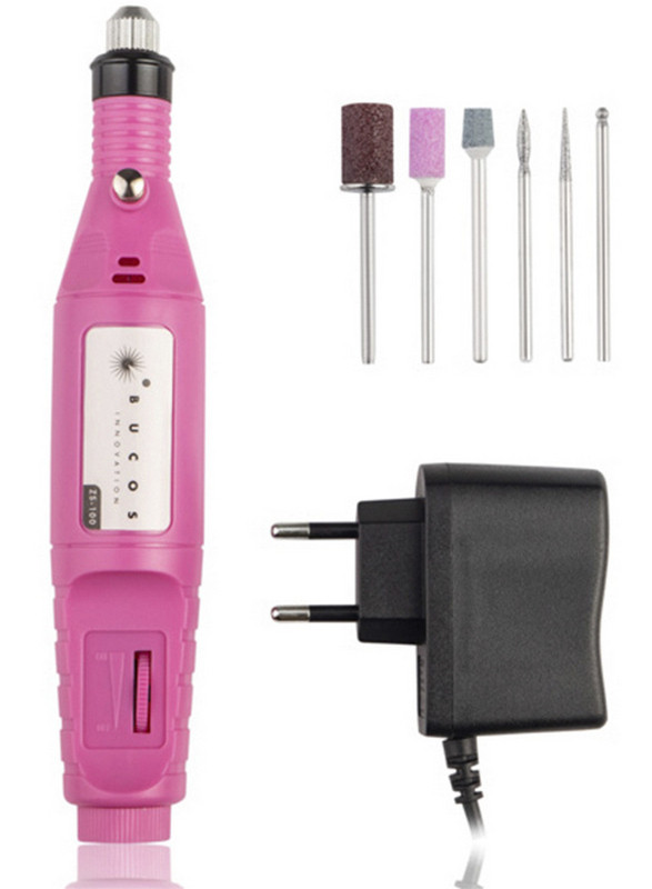Ручка фрезер для манікюру Bucos Nail Drill ZS-100, 20000 обертів, рожева