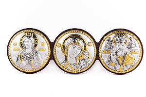 Іконки в машину купити триптих, іконостас - автомобільна ікона 9,5х3,5см