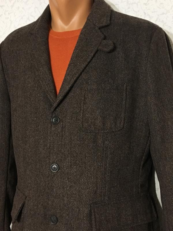 Пиджак мужской шерстяной твидовый тёплый 50 размер - фото 6 - id-p1728026101