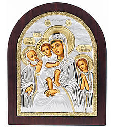 Ікона Трьох Радостей 25х20см у срібному окладі 925 та позолоті