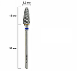 ТВЗ H_718m Кукурудза синя Ø6.2мм. середний абразив для зняття штучного матеріалу. Південна Корея., фото 2