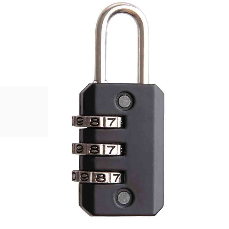 Міні-замок з кодом Naturehike Travel lock NH20SJ002 Black, фото 1