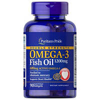 Жирные кислоты омега-3 Puritan's Pride Double Strength Omega-3 Fish Oil 1200 мг 90 капс.