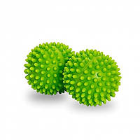 Мячики шарики для стирки одежды пуховиков BALLS 2 шт Зеленый