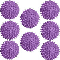 Мячики шарики для стирки пуховиков и другой одежды BALLS 8 шт Фиолетовый